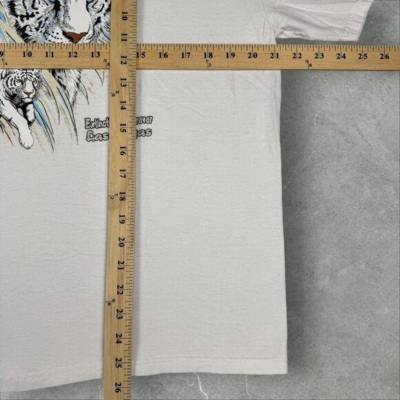Vintage Y2K Extinction is Forever White Tiger Las Vegas Destination Shirt Large - Picture 6 of 8